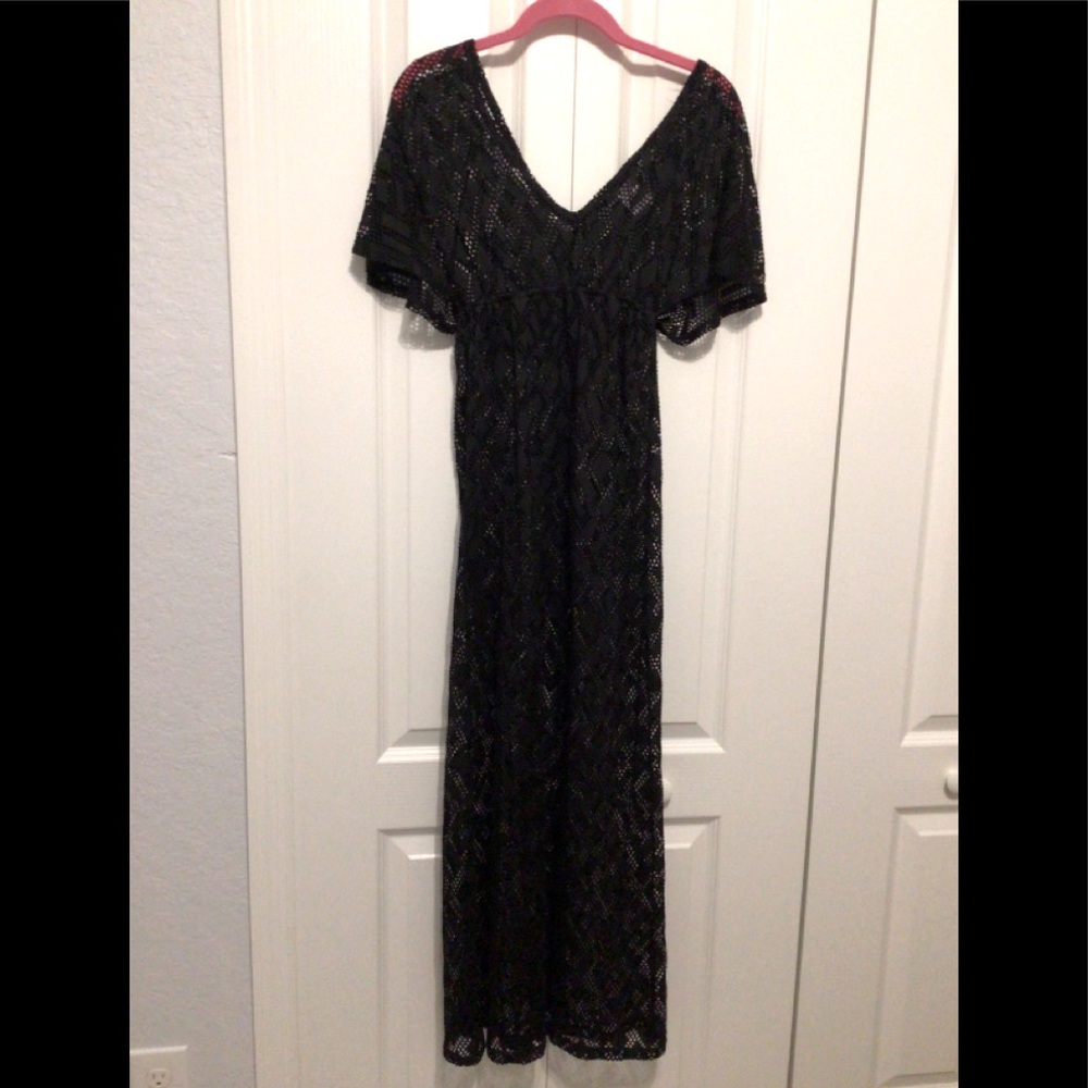 Xhilaration Mesh Beach Coverup